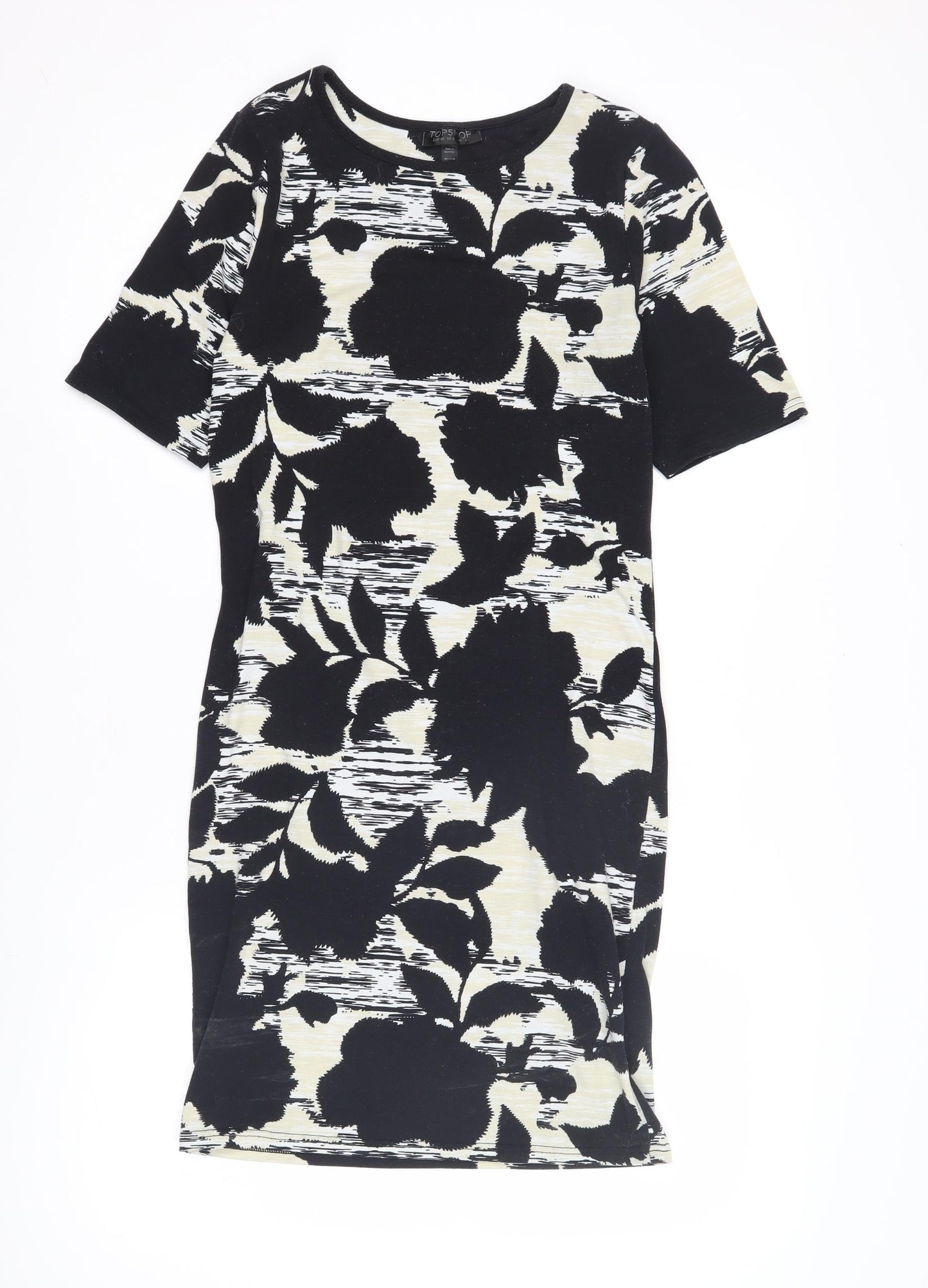 Topshop Women's Black Sheath Dress Size 12