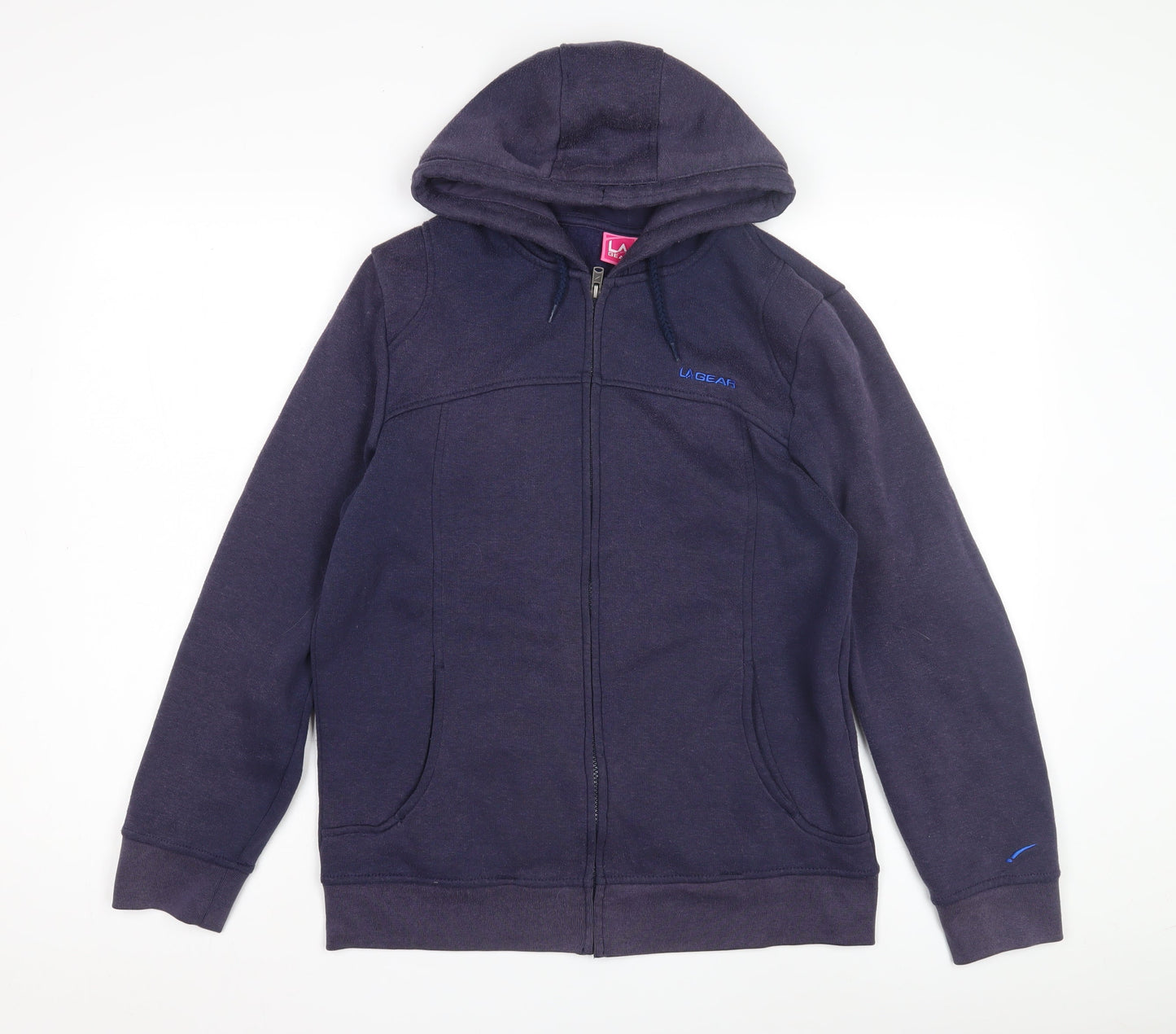 LA Gear Women's Blue Full Zip Hoodie, Size 12