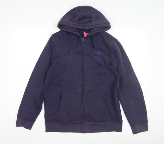 LA Gear Women's Blue Full Zip Hoodie, Size 12