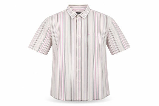Jeff Banks Men's Multicoloured Striped Shirt - Large