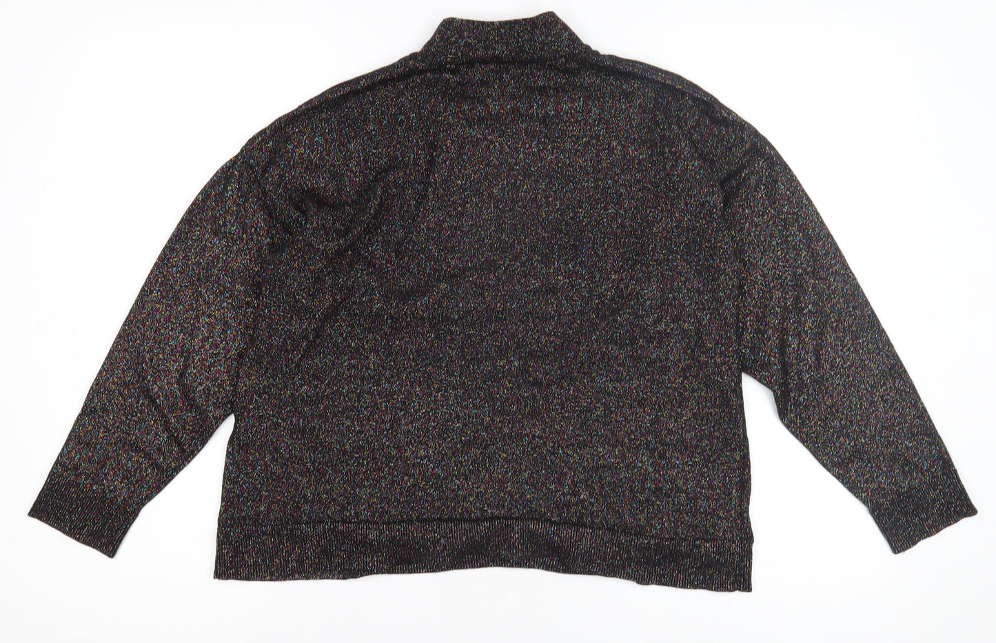 Warehouse Women's Black Mock Neck Jumper Size 12