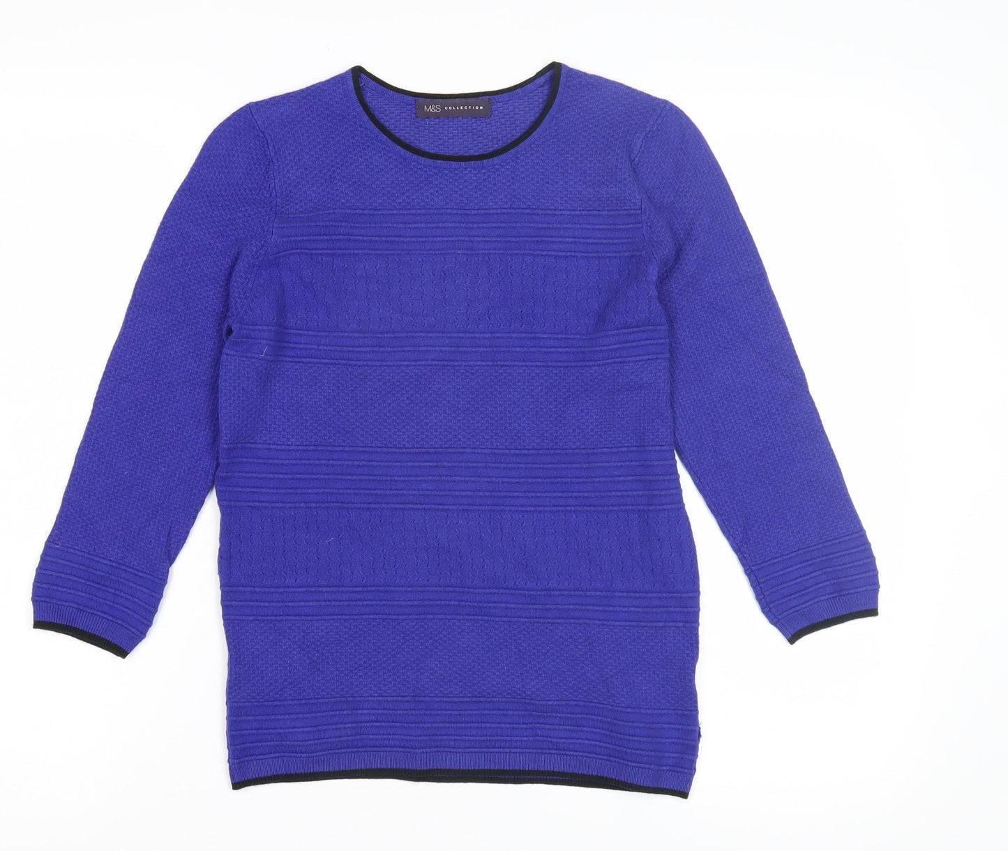 Marks and Spencer Women's Blue Knit Pullover Jumper Size 8