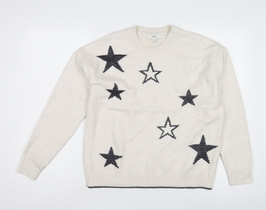 Marks and Spencer Women's Ivory Star Pullover M