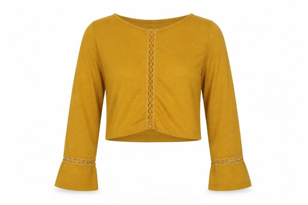 River Island Women's Yellow Shrug Size 8