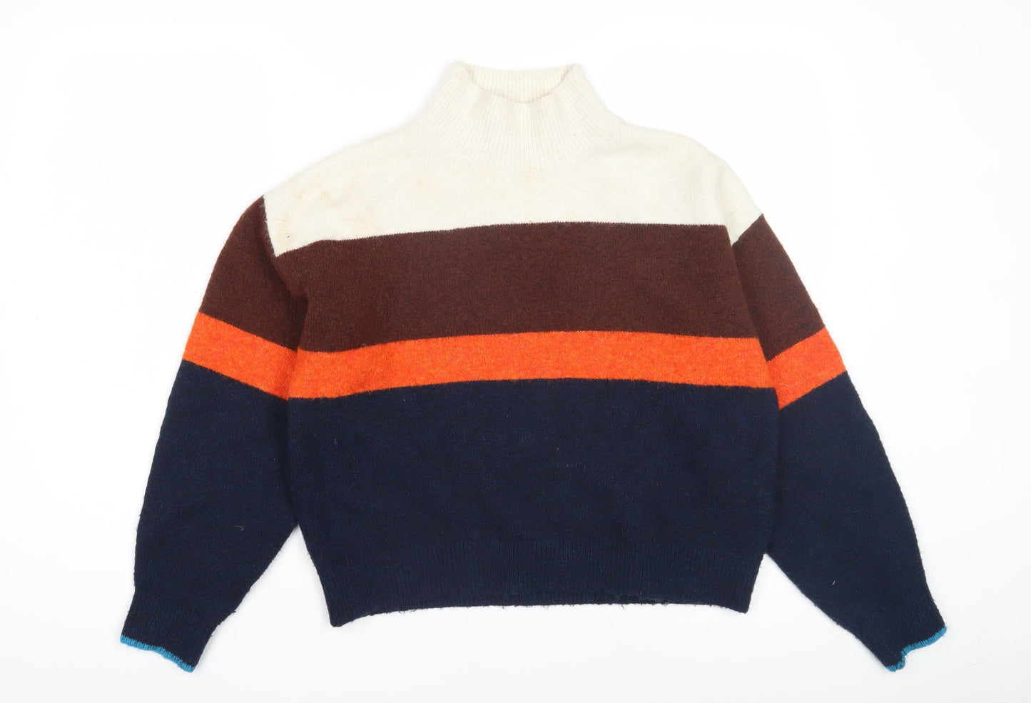 H&M Women's Multicoloured Striped Jumper, Size S