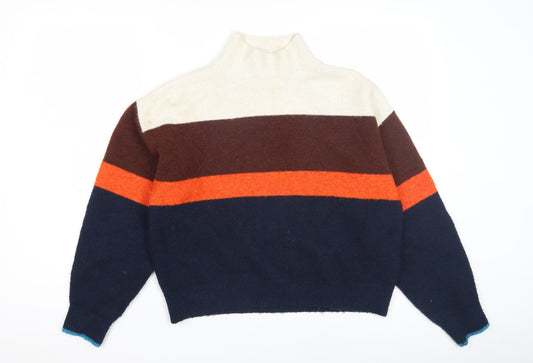 H&M Women's Multicoloured Striped Jumper, Size S