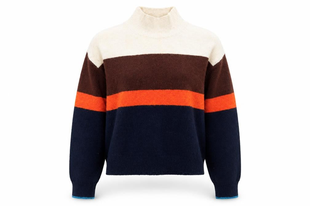 H&M Women's Multicoloured Striped Jumper, Size S