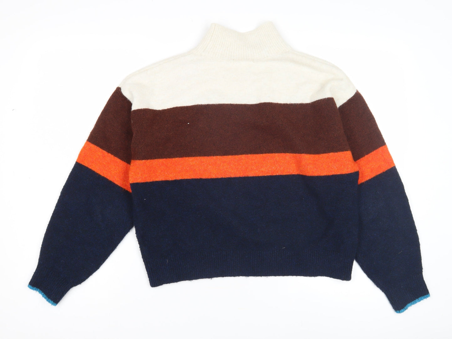 H&M Women's Multicoloured Striped Jumper, Size S