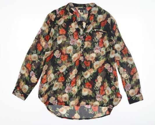 Amisu Women's Multicoloured Floral Blouse - Size M