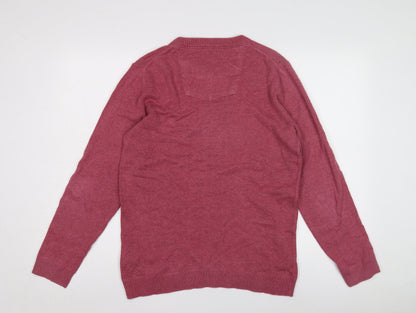 FatFace Men's Red Pullover Jumper - S