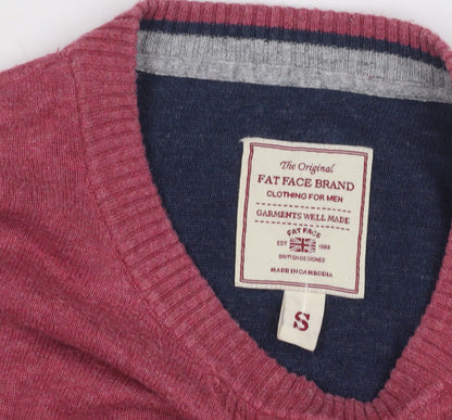 FatFace Men's Red Pullover Jumper - S