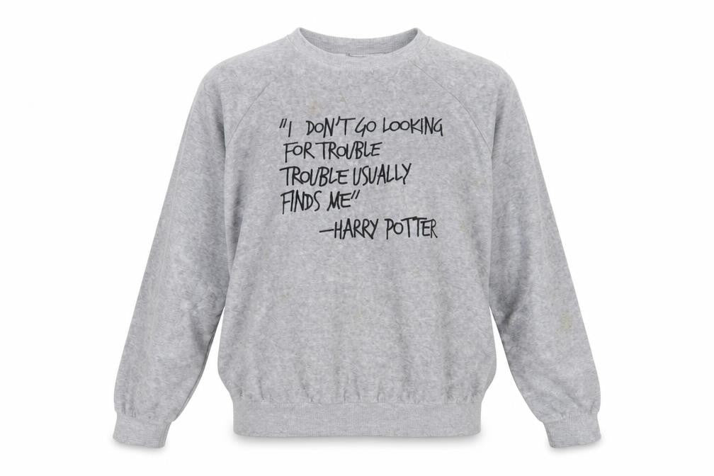 Harry Potter Grey Pullover Sweatshirt Unisex Adults Size 20