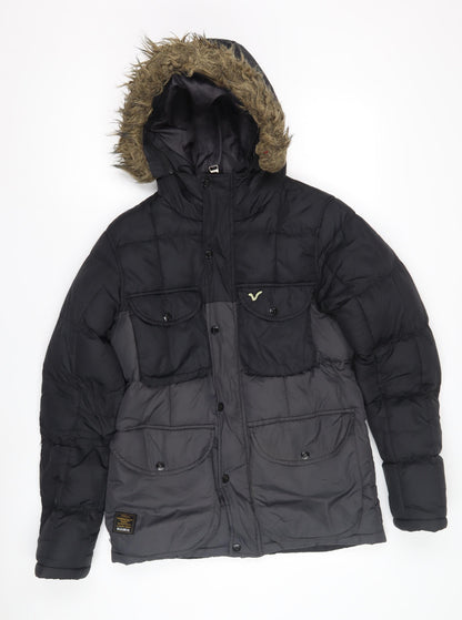 Voi Womens Jeans Co. Black Puffer Jacket S