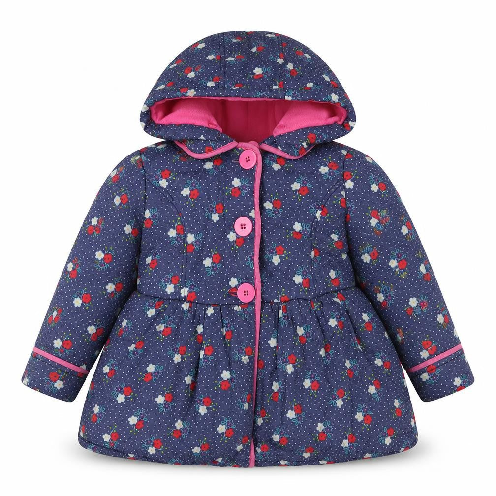 Mini Club Girls Floral Puffer Jacket Multicoloured 2-3 Yrs