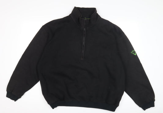 Callaway Golf Men's Black L 1/4 Zip Sweatshirt Fleece