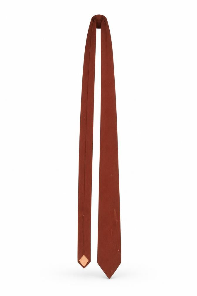 Craigmill Men's Brown Wool Slim Tie