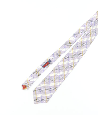 Austin Reed Men's Purple Plaid Silk Tie, Excellent Condition