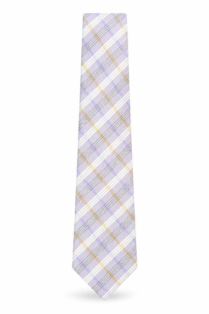 Austin Reed Men's Purple Plaid Silk Tie, Excellent Condition