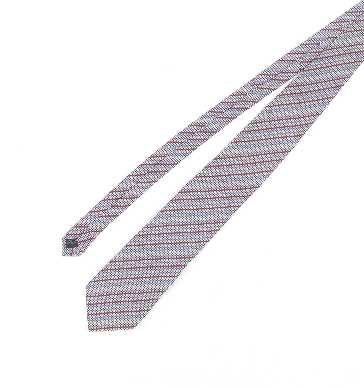 Carducci Men's Multicoloured Silk Striped Tie, Handmade