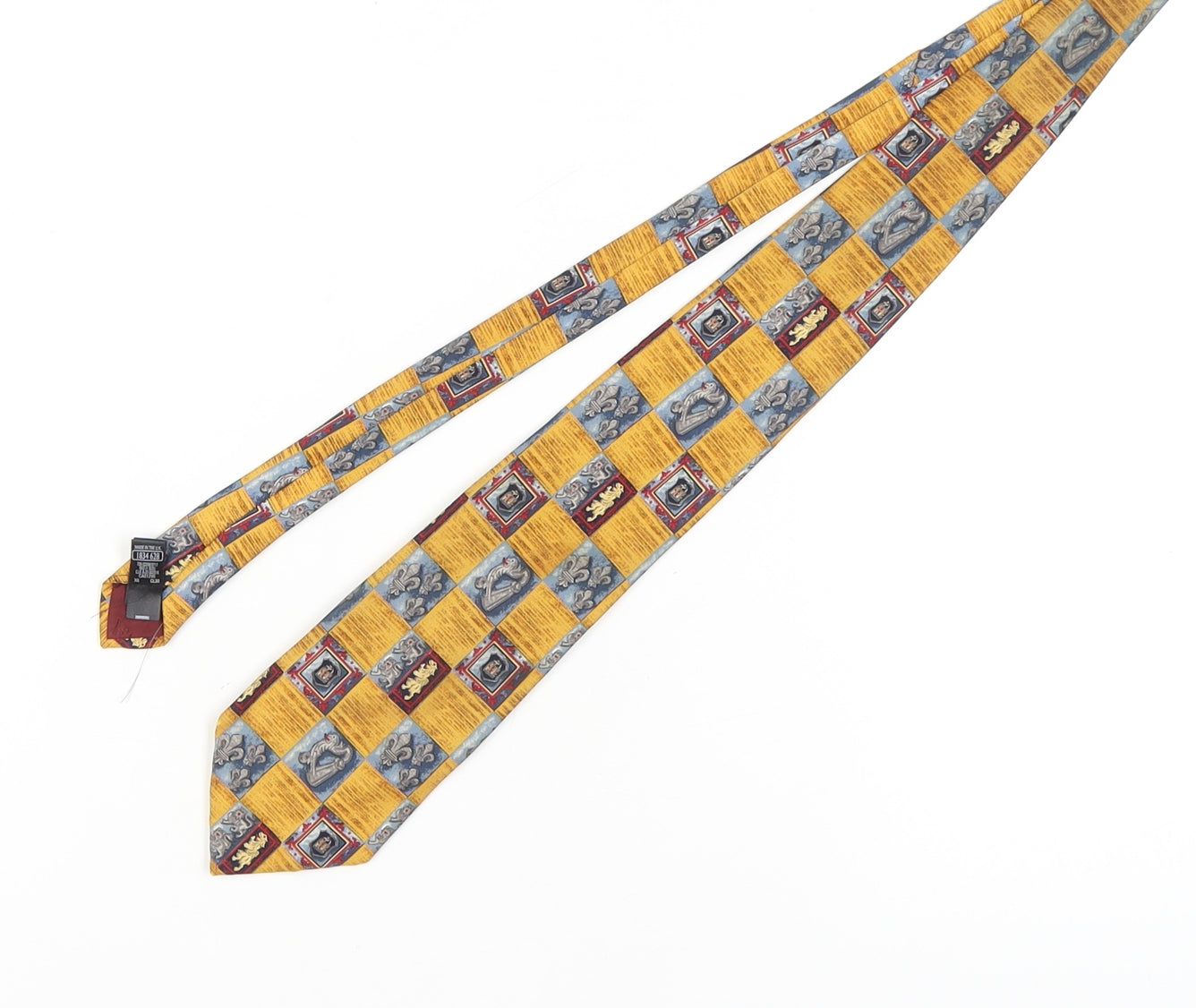 Marks & Spencer Multicoloured Silk Tie, Men's Vintage V&A Collection