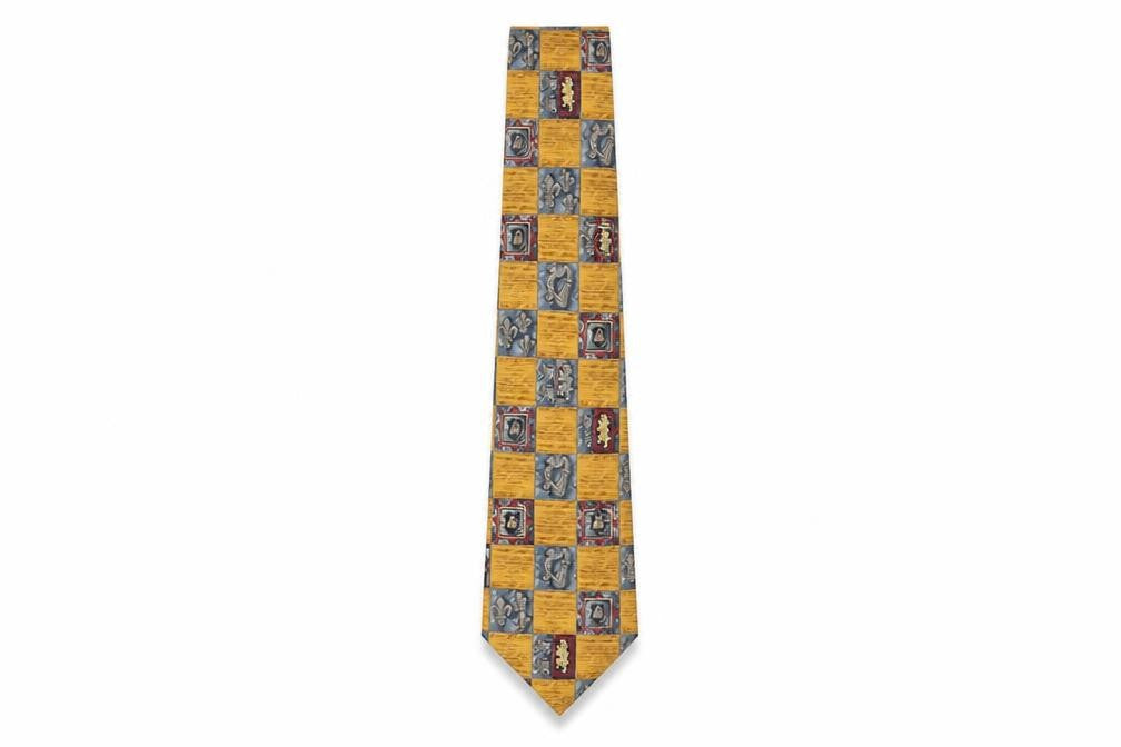 Marks & Spencer Multicoloured Silk Tie, Men's Vintage V&A Collection