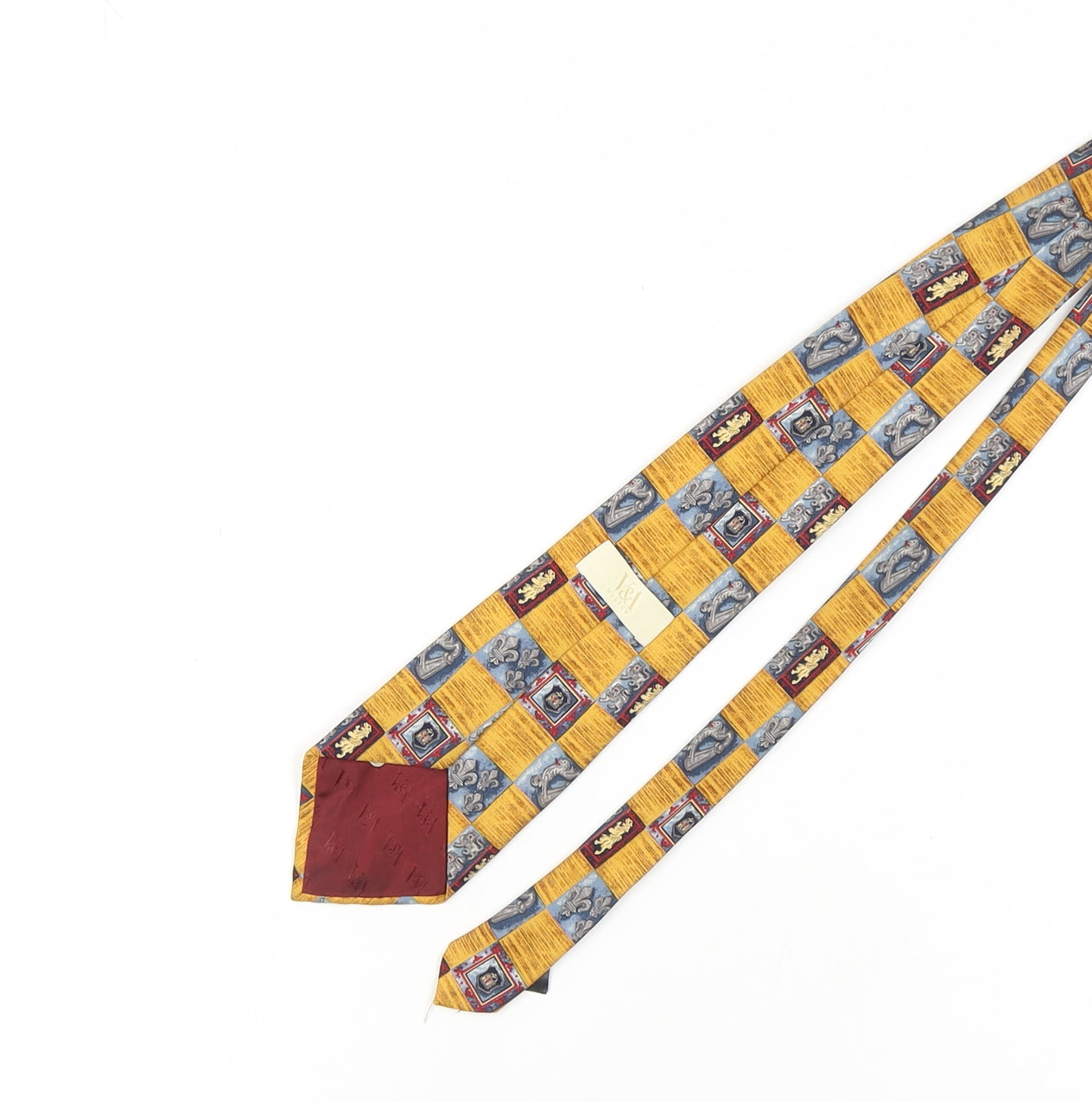 Marks & Spencer Multicoloured Silk Tie, Men's Vintage V&A Collection