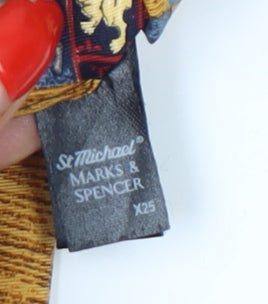 Marks & Spencer Multicoloured Silk Tie, Men's Vintage V&A Collection