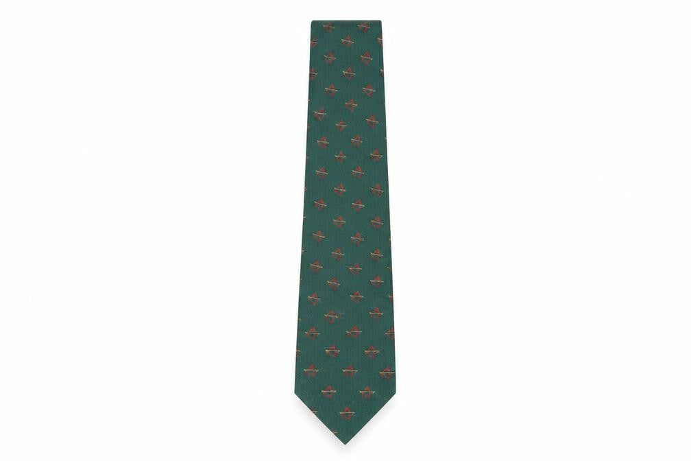 The Bespoke Tie Company Green Anarchy Silk Men's Tie