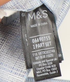 Marks & Spencer Blue Silk Men's Tie, One Size