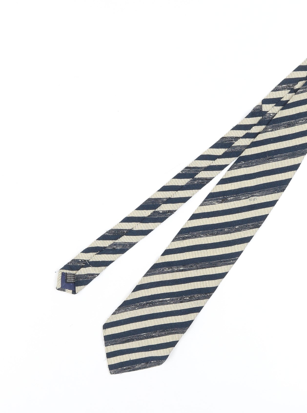 Bäumler Men's Blue Striped Silk Tie
