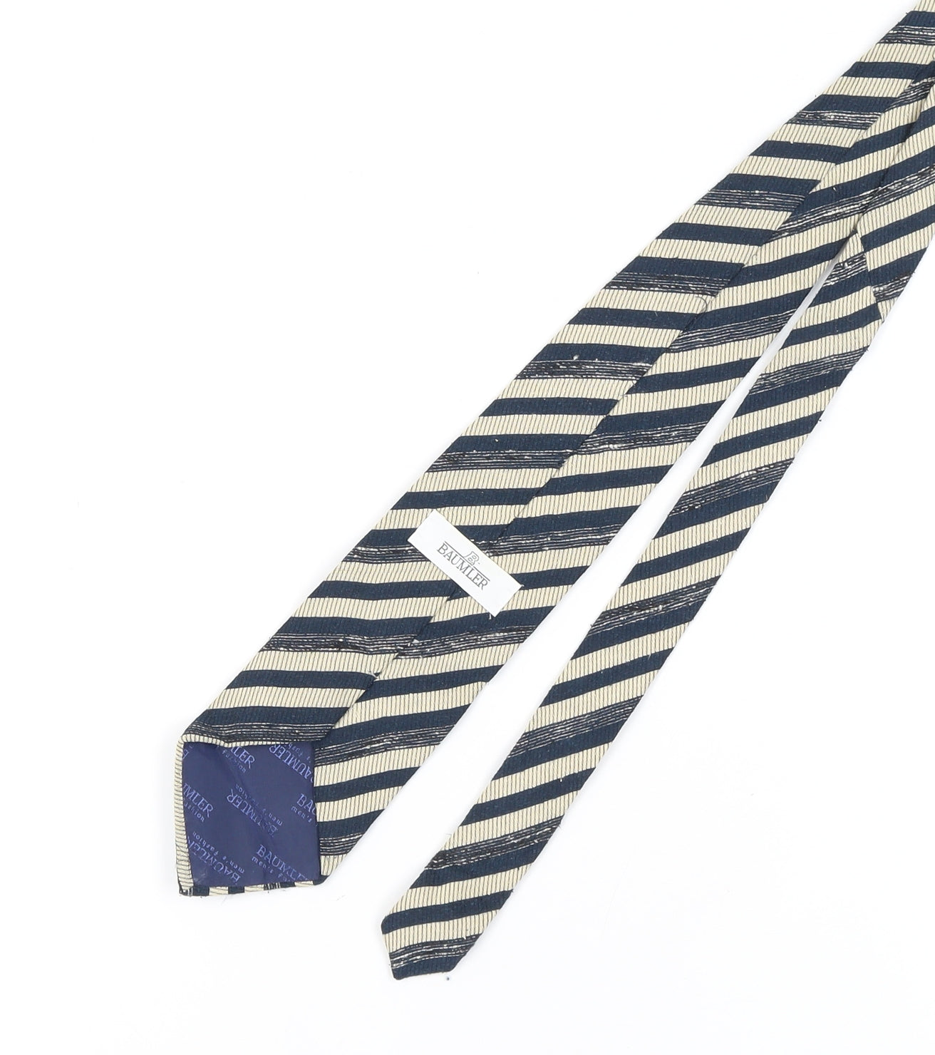 Bäumler Men's Blue Striped Silk Tie