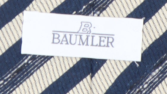 Bäumler Men's Blue Striped Silk Tie