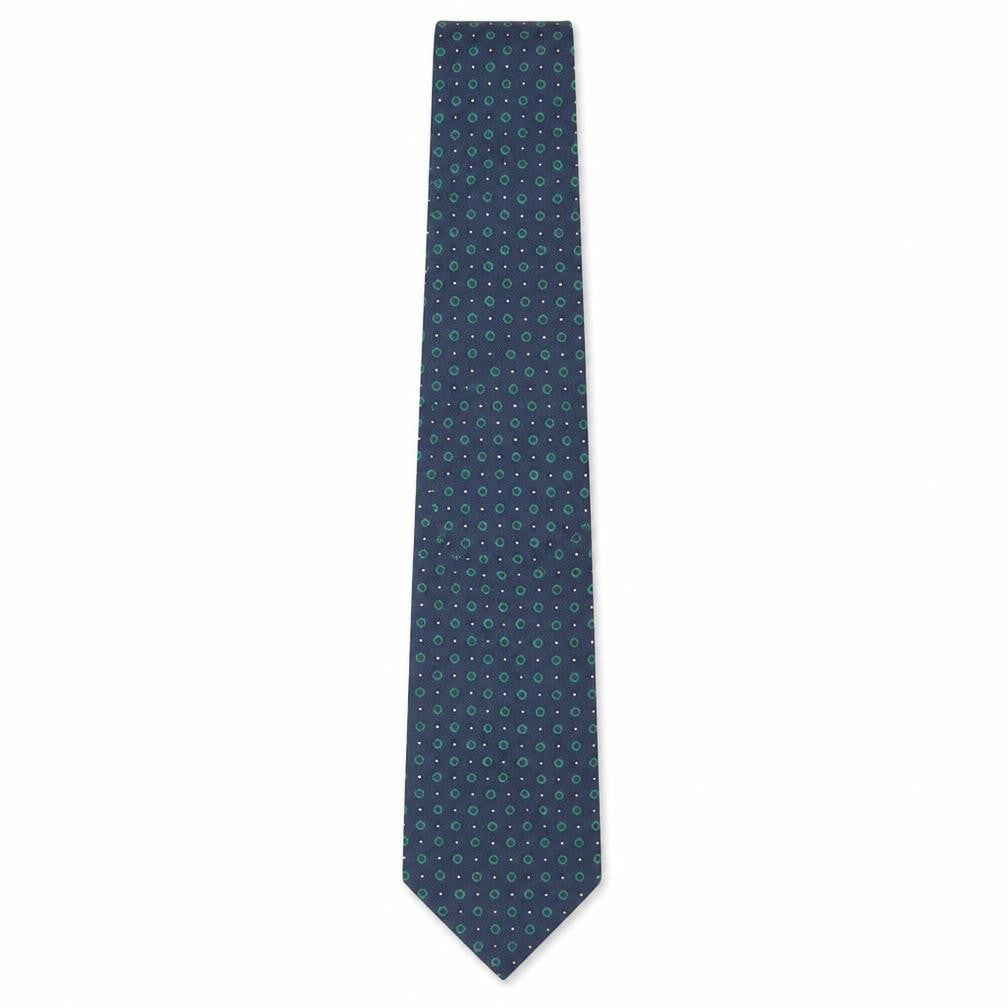 Marks & Spencer Men's Blue Silk Polka Dot Tie One Size