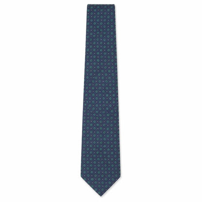 Marks & Spencer Men's Blue Silk Polka Dot Tie One Size
