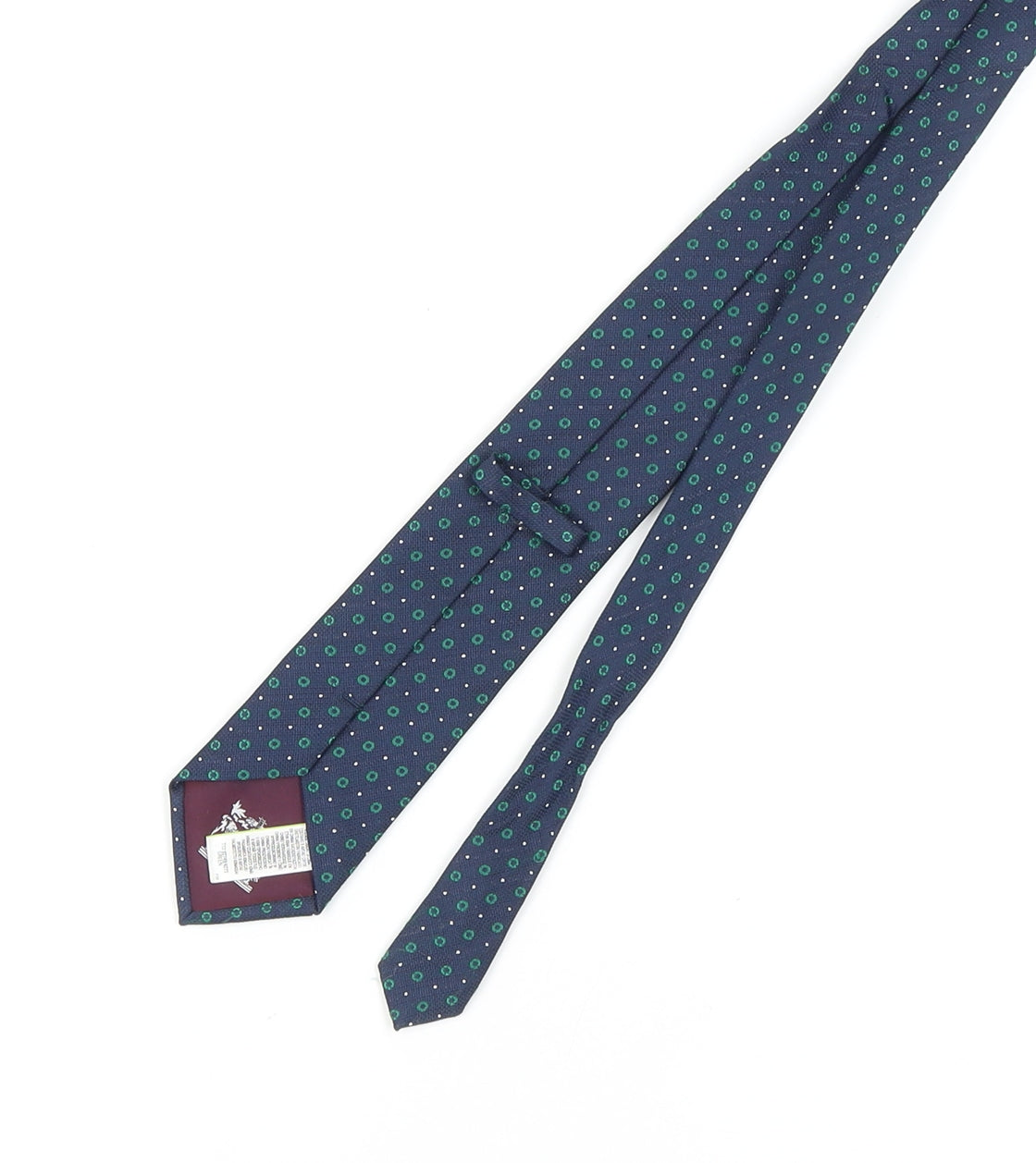 Marks & Spencer Men's Blue Silk Polka Dot Tie One Size