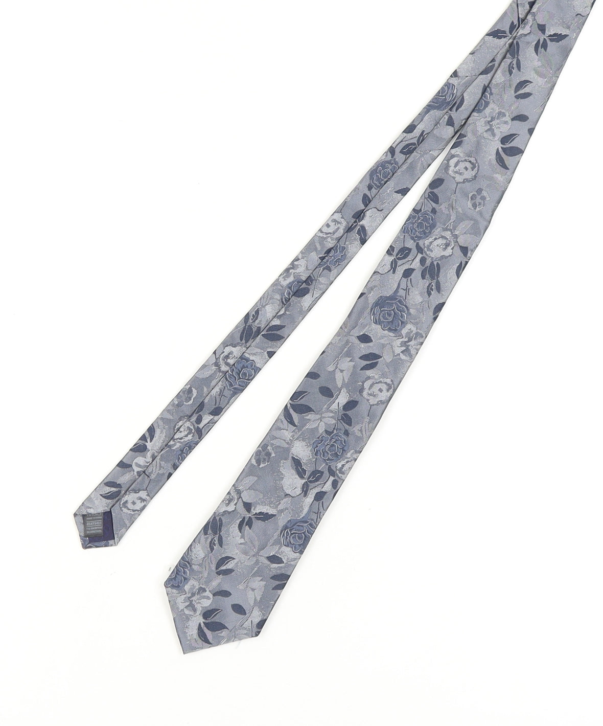 Marks & Spencer Grey Floral Silk Men's Tie