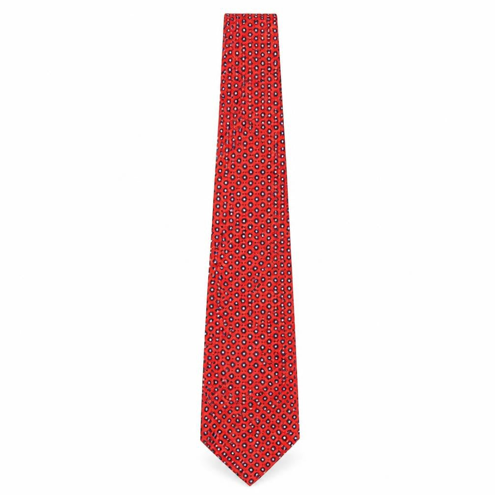 Bijoux Terner Men's Red Geometric Silk Tie