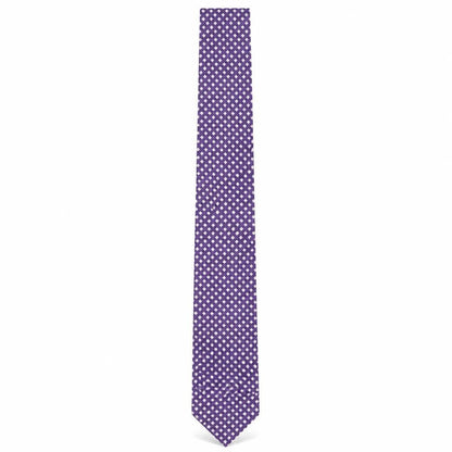 Front view of Autograph Men's Purple Slim Silk Tie
