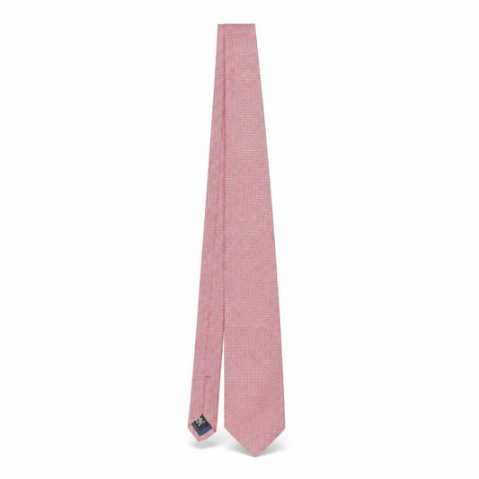 Hackett Men's Red Silk Geometric Tie