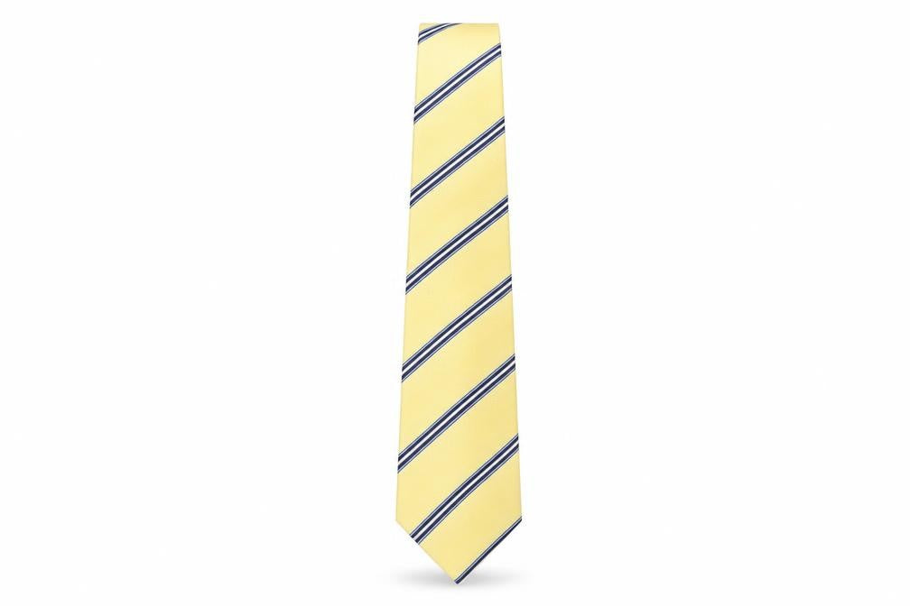 Michelsons Men's Yellow Striped Tie, Excellent Condition