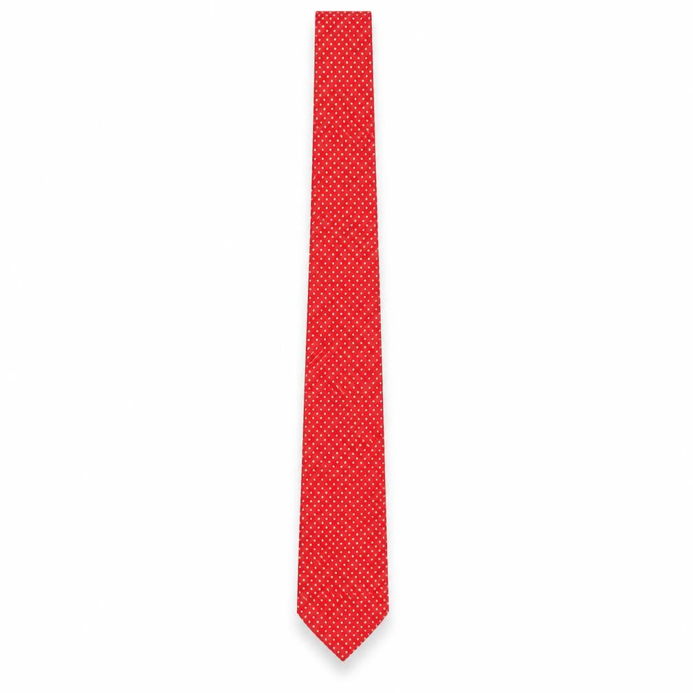 Charles Tyrwhitt Red Silk Polka Dot Slim Men's Tie