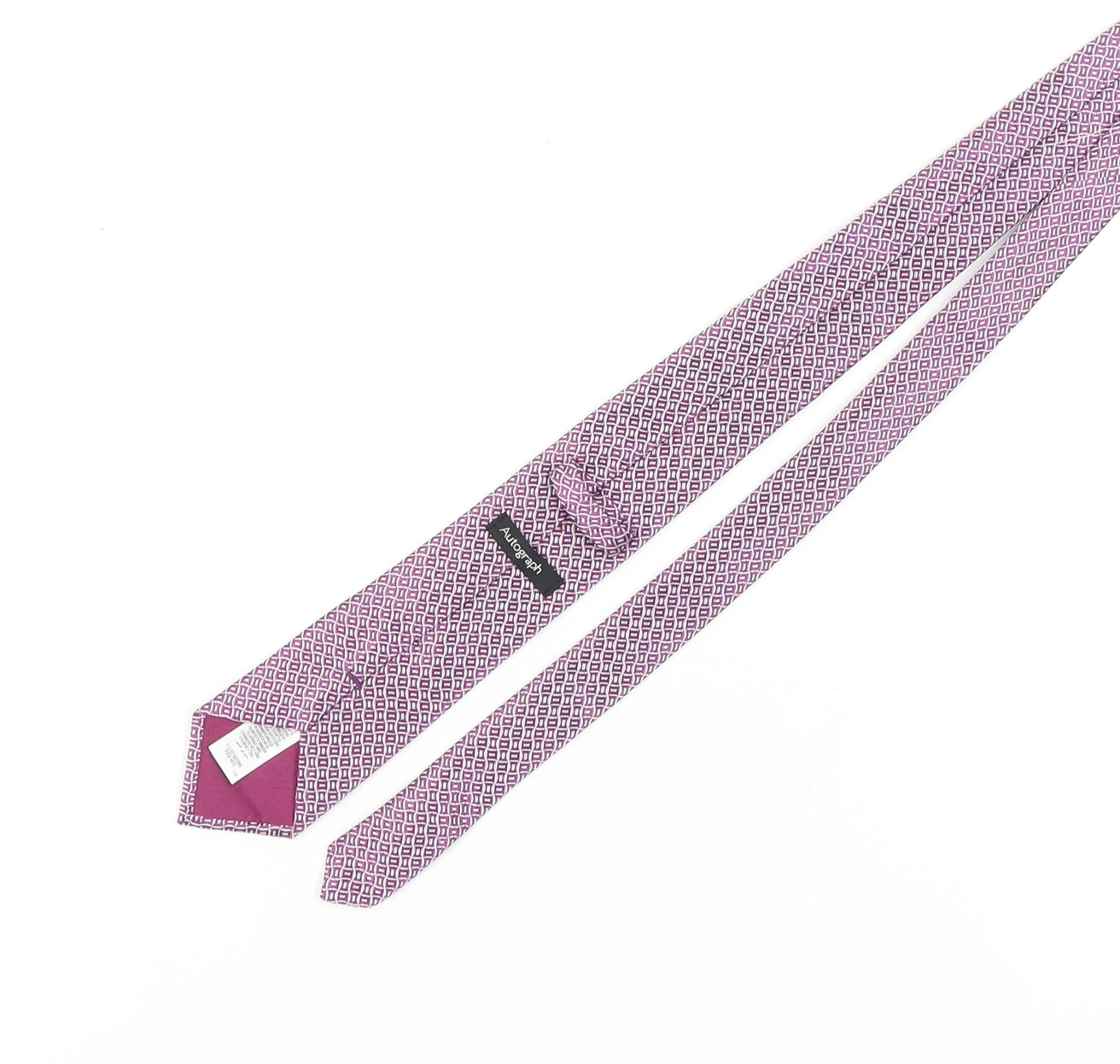 Marks & Spencer Men's Purple Silk Slim Tie