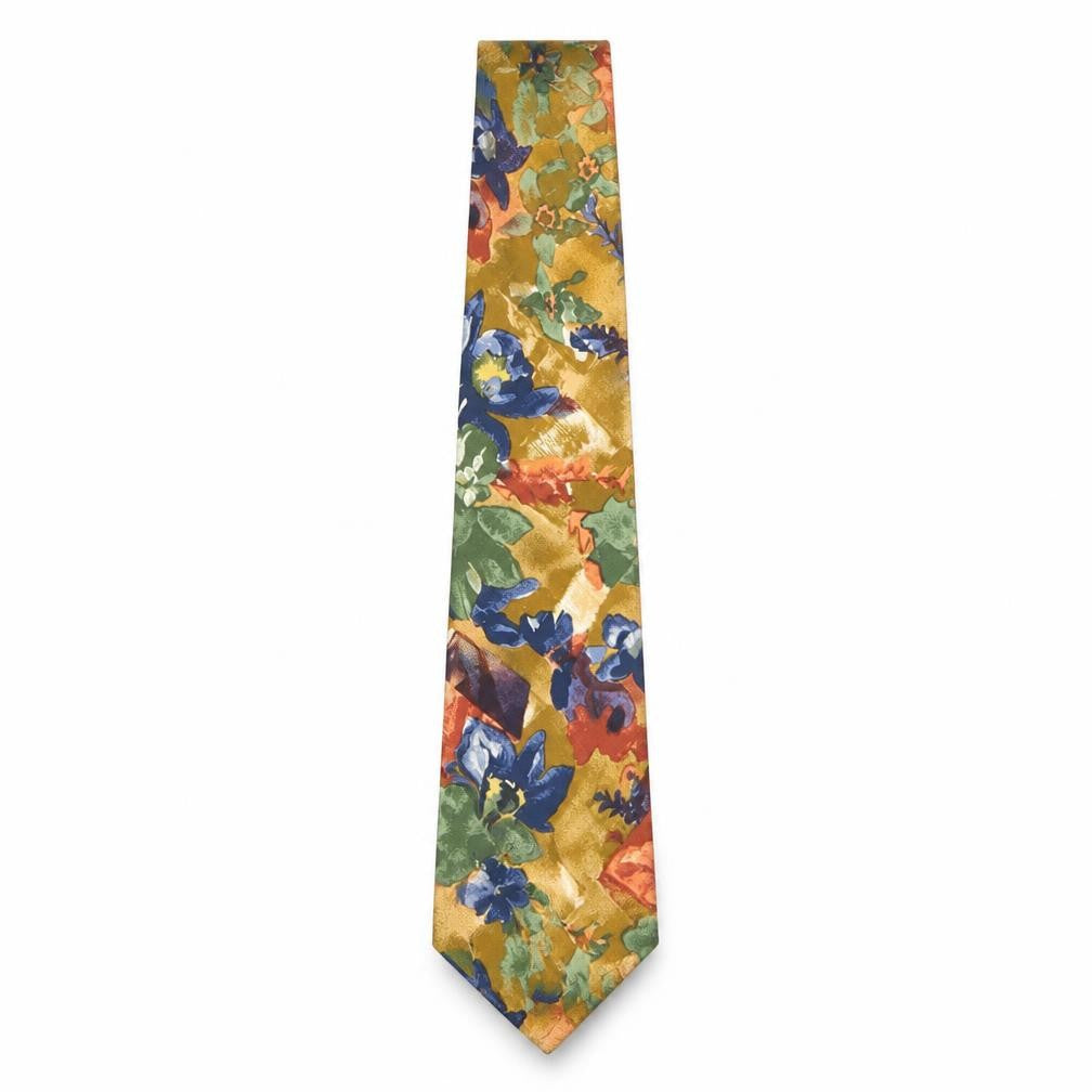 Rodier Men's Multicoloured Floral Silk Tie
