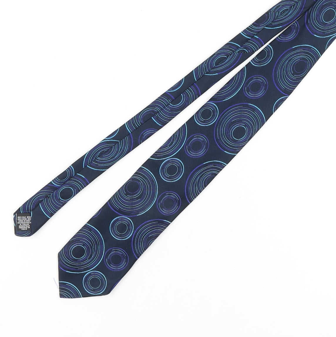 Frangi Men's Blue Geometric Silk Tie