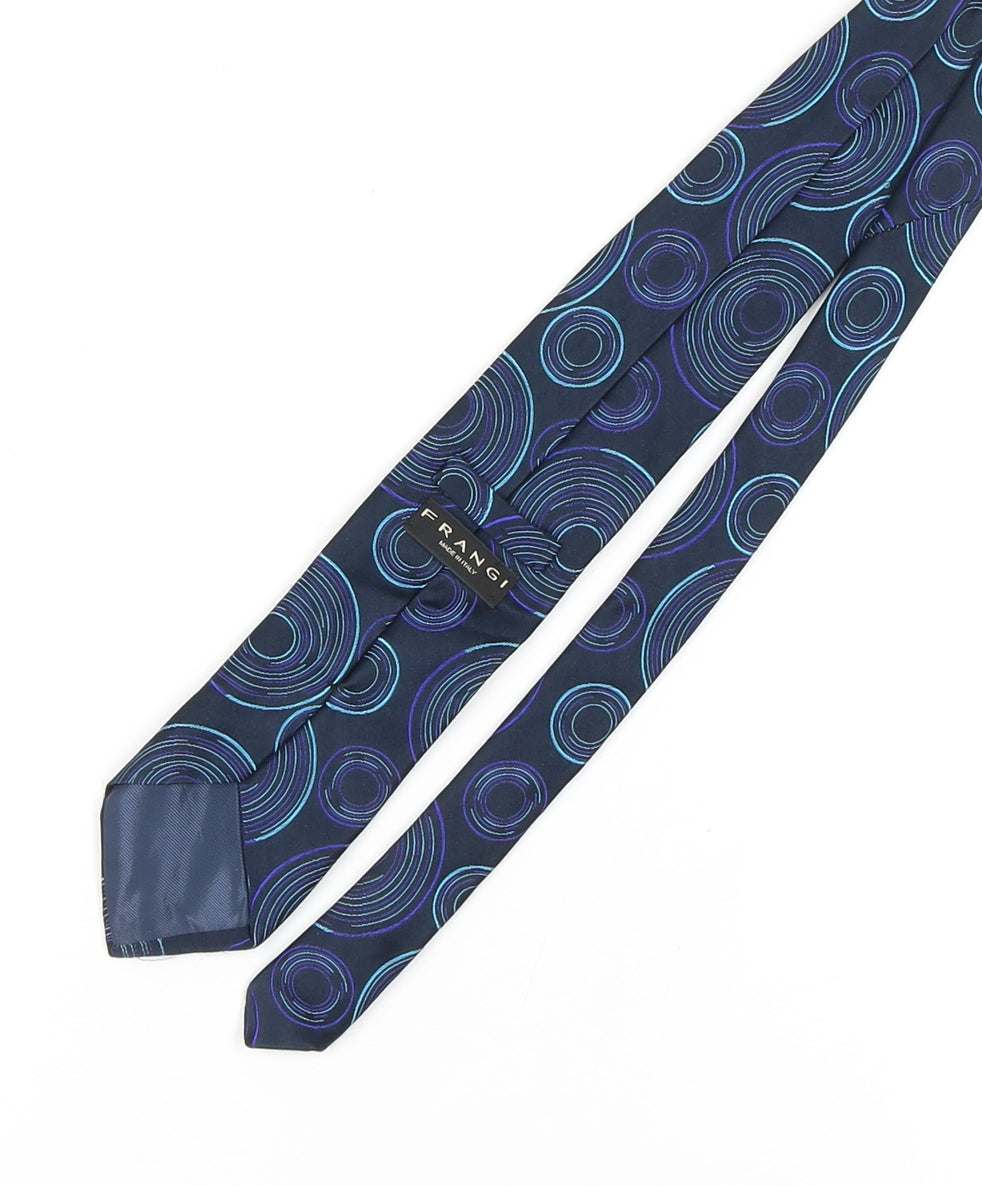 Frangi Men's Blue Geometric Silk Tie
