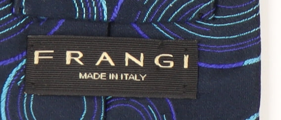 Frangi Men's Blue Geometric Silk Tie