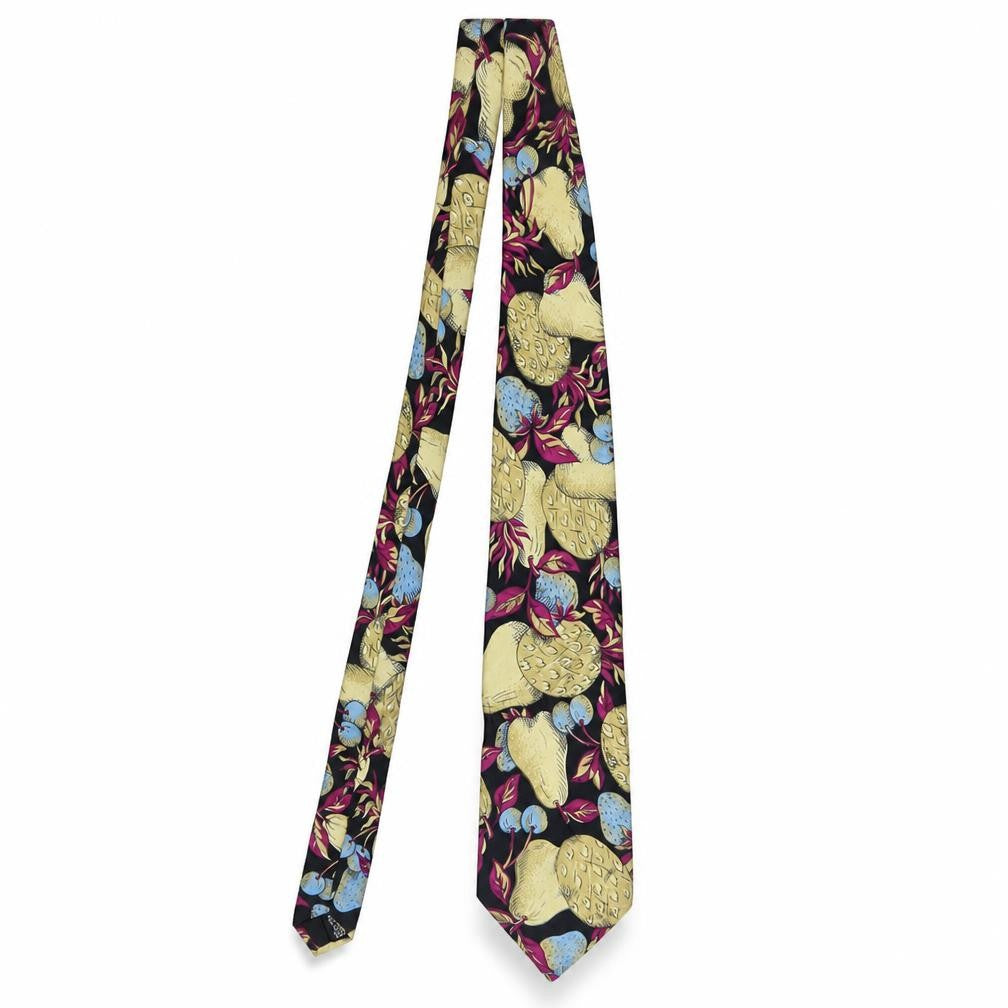 Enrico Rossini Silk Men's Multicoloured Floral Tie