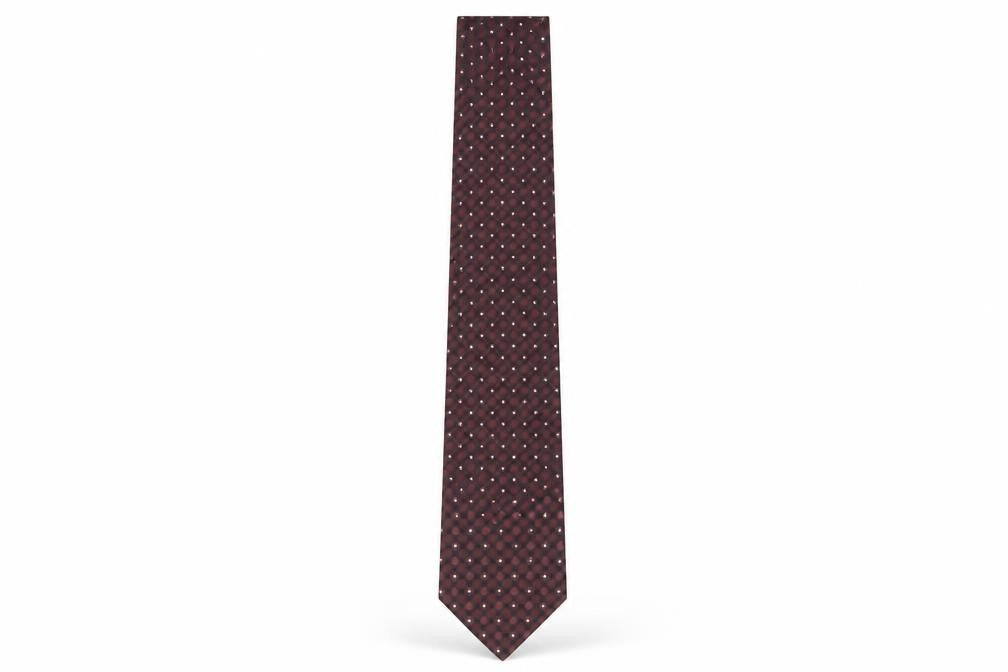 Berwin & Berwin Men's Red Polka Dot Silk Tie