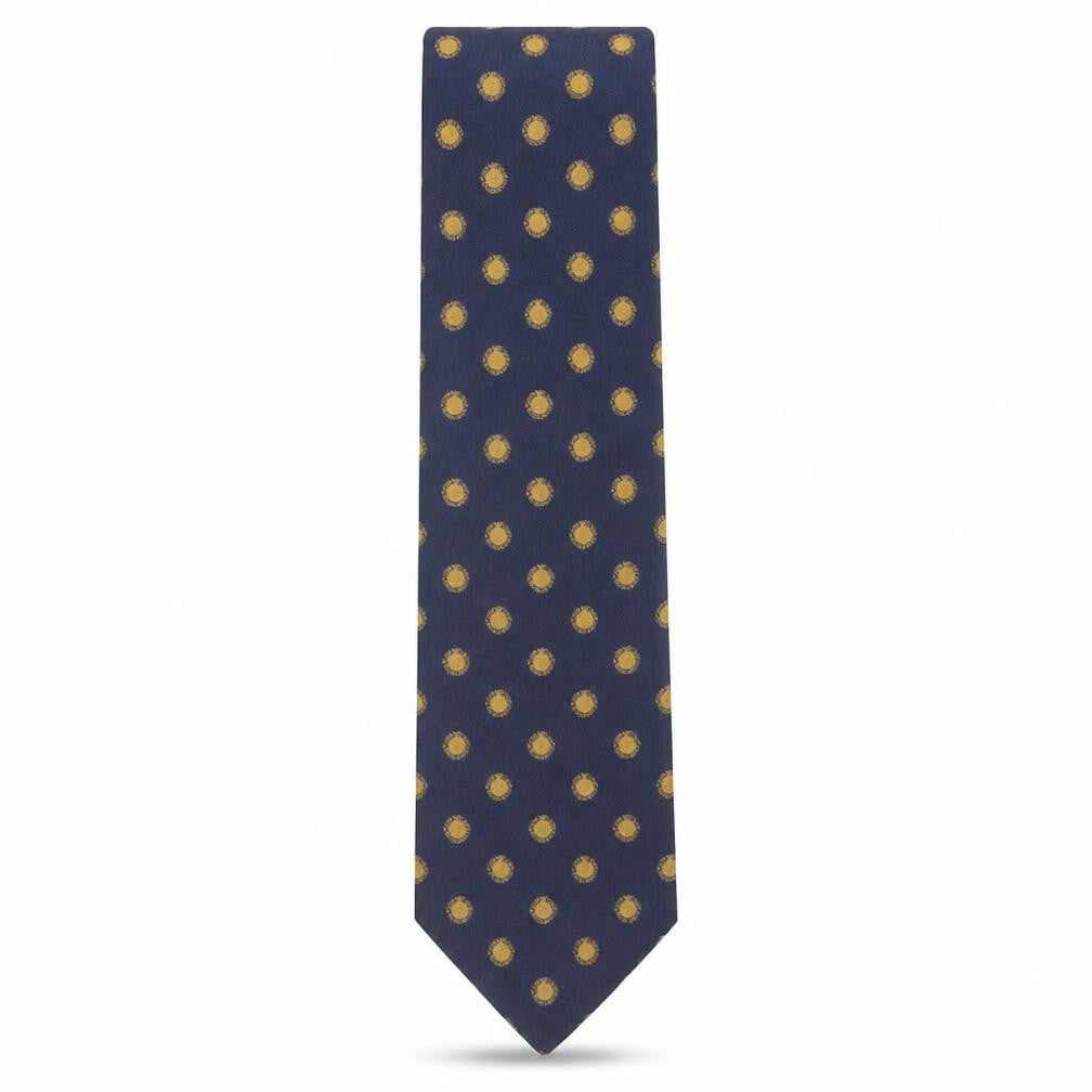Blazer Men's Blue Silk Polka Dot Slim Tie