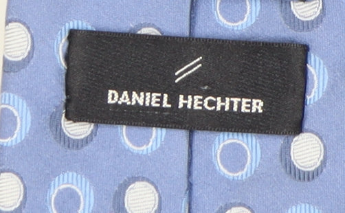 Daniel Hechter Men's Blue Polka Dot Silk Tie